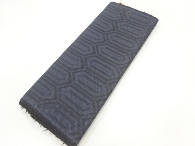 JAPANESE KIMONO / ANTIQUE ARAIHARI  FOR KIMONO / SILK / DORO OSHIMA TUSMUGI / KIKKO